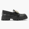 Zwarte Chunky Loafer Lak
