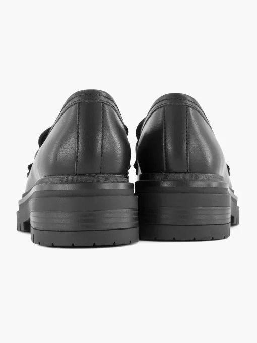 Zwarte Chunky Loafer Sierketting