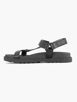 Zwarte Chunky Sandaal