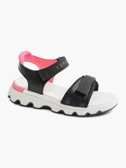 Zwarte Chunky Sandaal