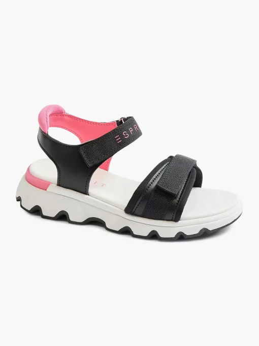 Zwarte Chunky Sandaal