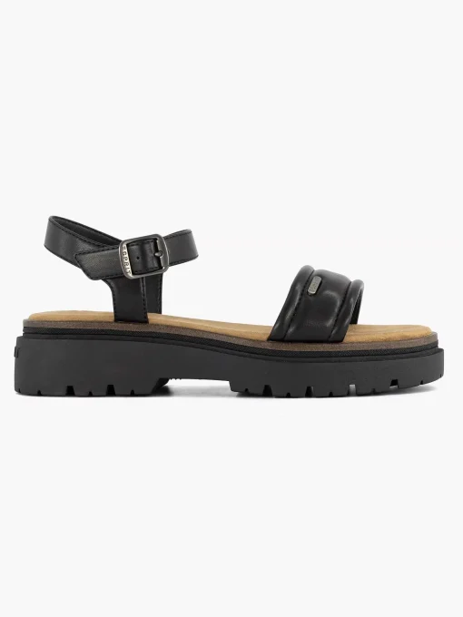 Zwarte Chunky Sandaal