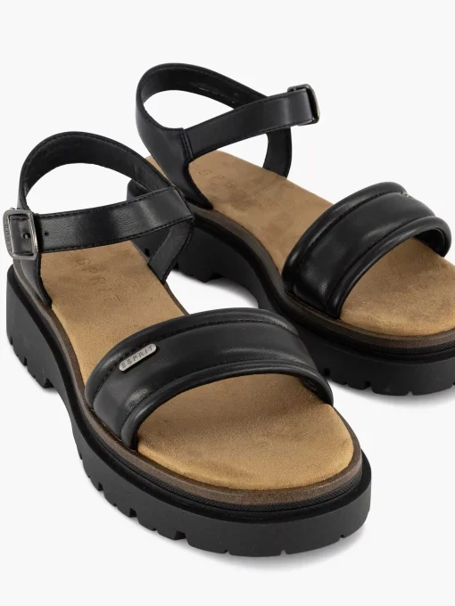 Zwarte Chunky Sandaal