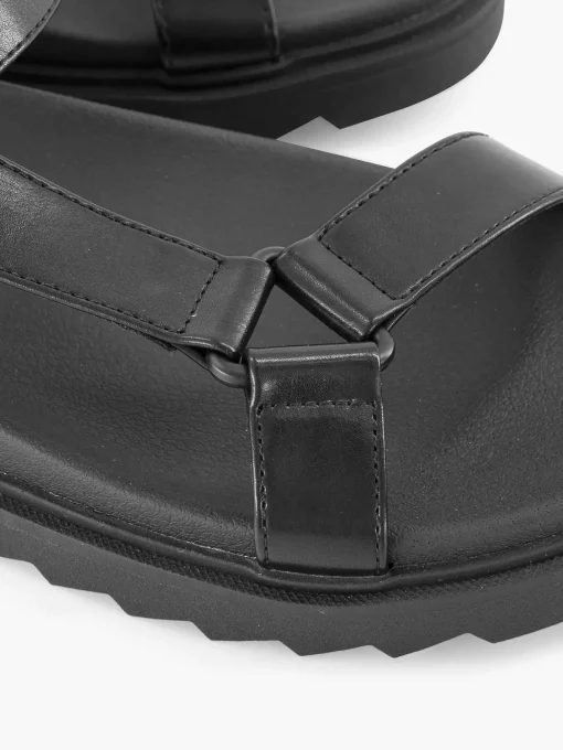 Zwarte Chunky Sandaal