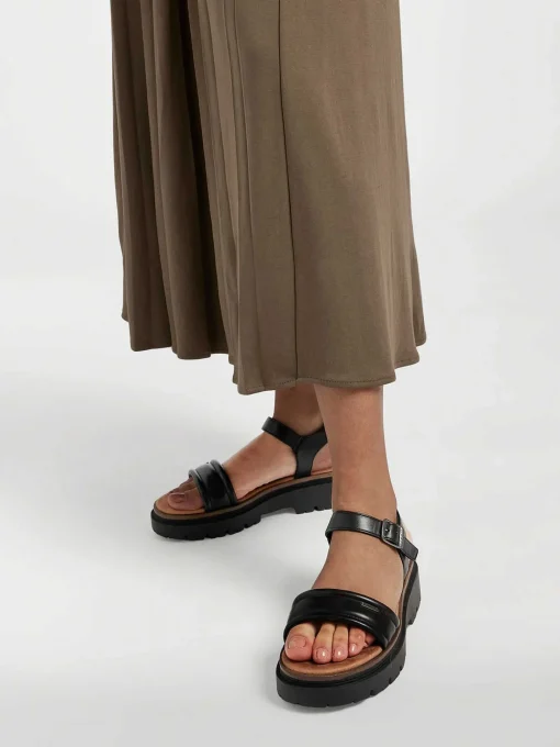Zwarte Chunky Sandaal