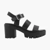 Zwarte Chunky Sandalette