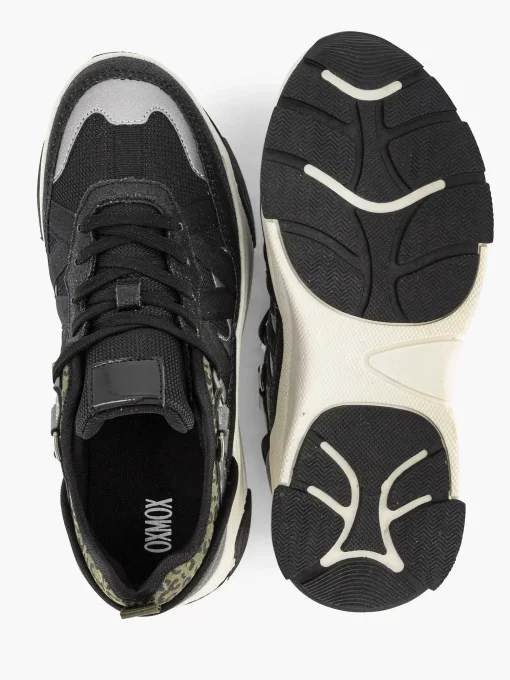 Zwarte Chunky Sneaker Panterprint