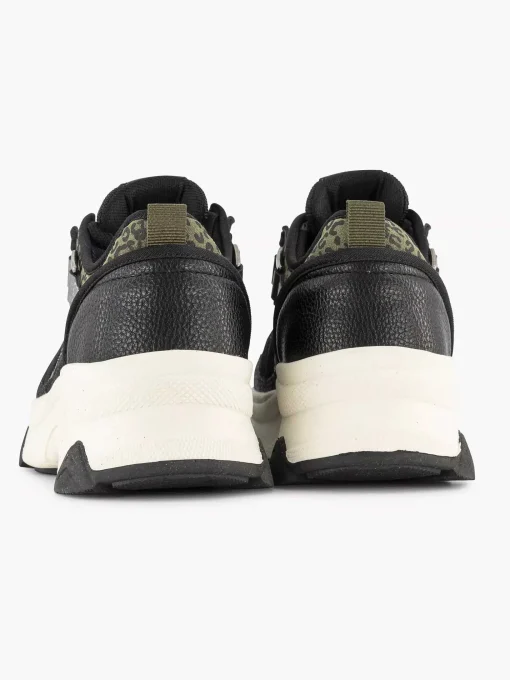 Zwarte Chunky Sneaker Panterprint