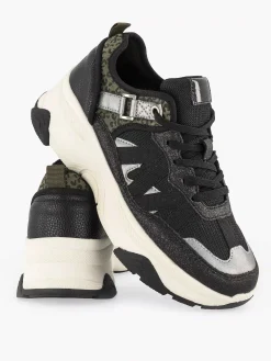 Zwarte Chunky Sneaker Panterprint