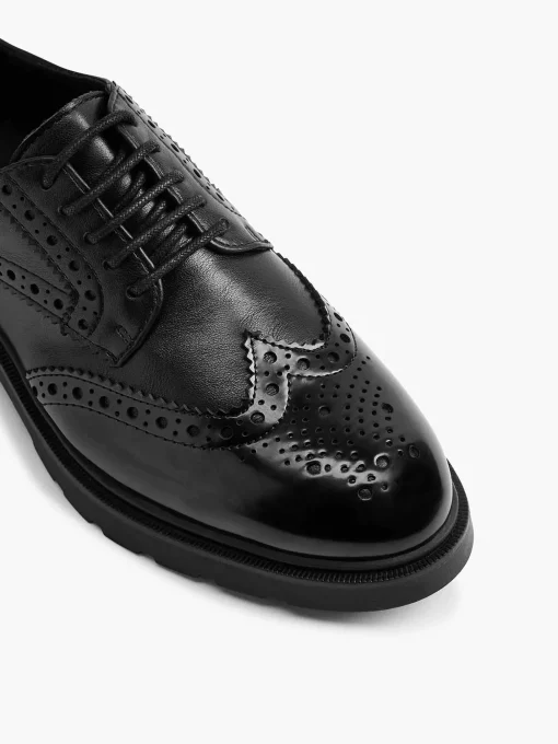 Zwarte Chunky Veterschoen