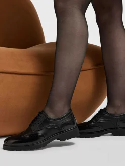 Zwarte Chunky Veterschoen