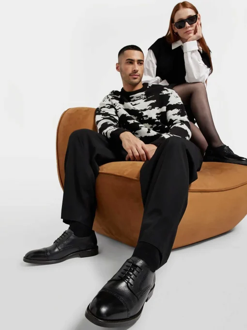 Zwarte Chunky Veterschoen