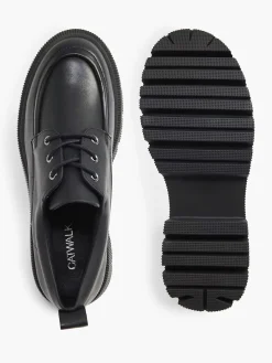 Zwarte Chunky Veterschoen