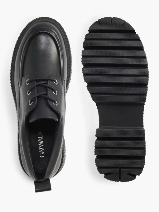 Zwarte Chunky Veterschoen