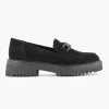 Zwarte Chuny Loafer Sierketting