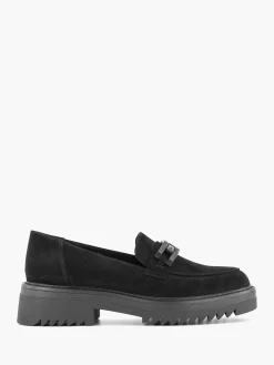 Zwarte Chuny Loafer Sierketting