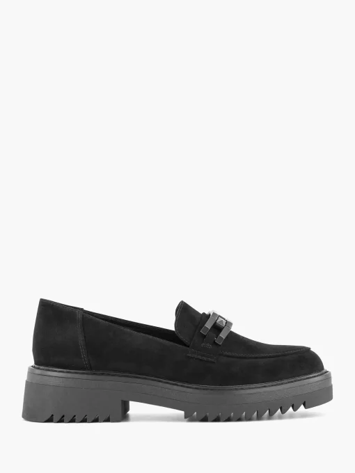 Zwarte Chuny Loafer Sierketting