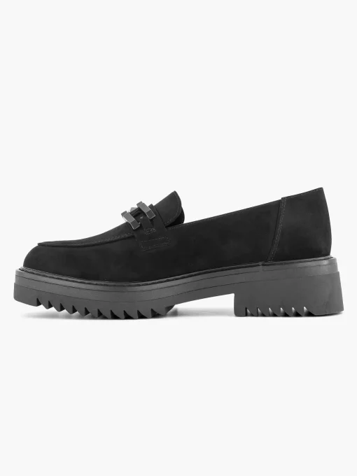 Zwarte Chuny Loafer Sierketting