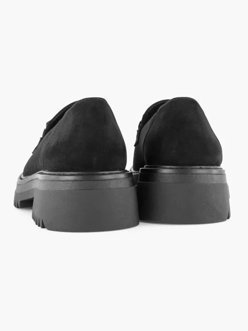 Zwarte Chuny Loafer Sierketting