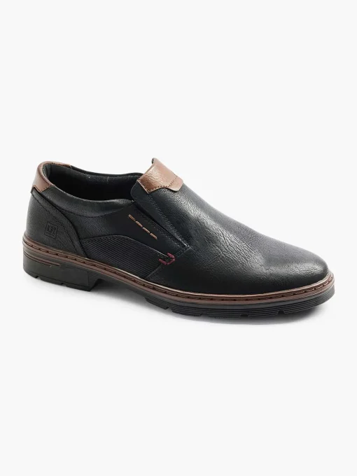 Zwarte Comfort Instapper Elastisch
