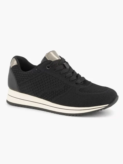 Zwarte Comfort Sneaker Knitted