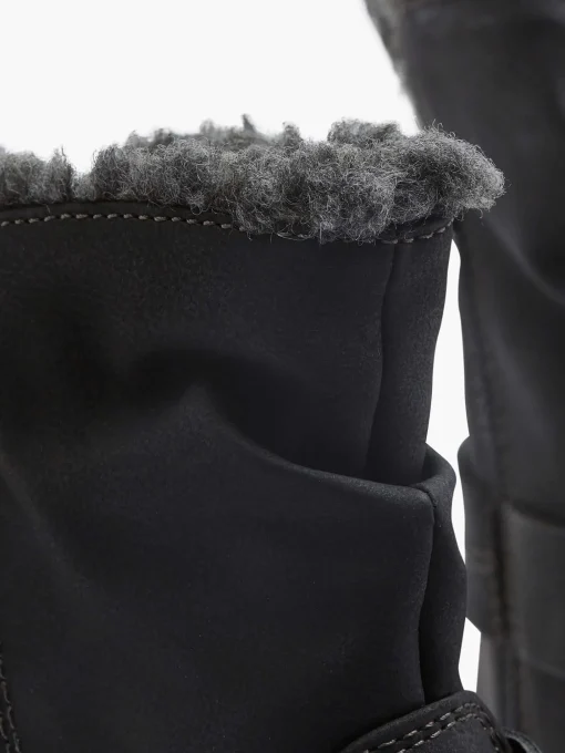 Zwarte Enkellaars Warm Gevoerd