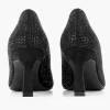 Zwarte Glitter Pump Gesp