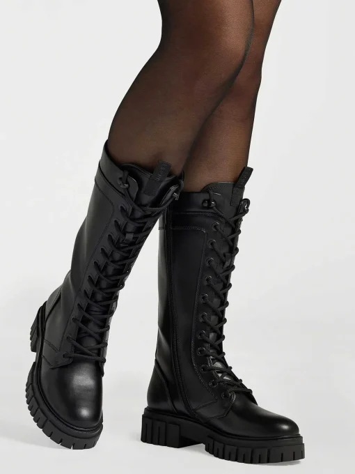 Zwarte Lange Veterboot