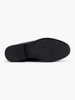 Zwarte Leren Chelsea Boot