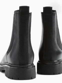 Zwarte Leren Chelsea Boot