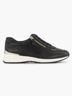 Zwarte Leren Comfort Sneaker
