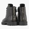 Zwarte Leren Veterboot