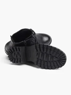 Zwarte Leren Veterboot