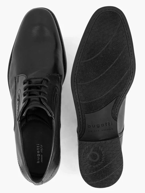 Zwarte Leren Veterschoen