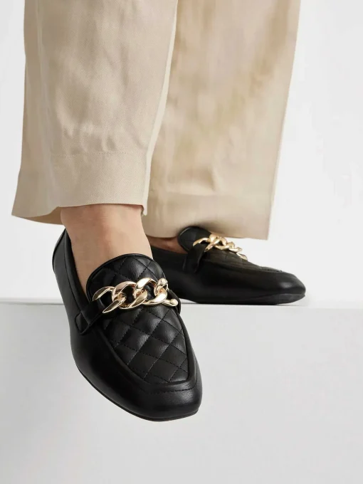 Zwarte Loafer Ketting