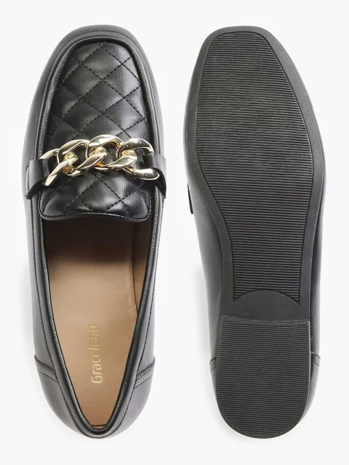 Zwarte Loafer Ketting