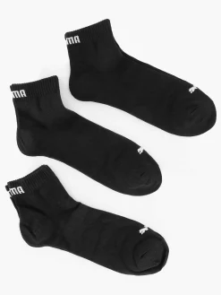 Zwarte Puma Quarter Plain 3 Pak 43-46