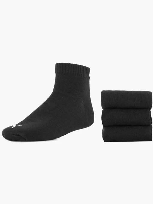 Zwarte Puma Quarter Plain 3 Pak 43-46