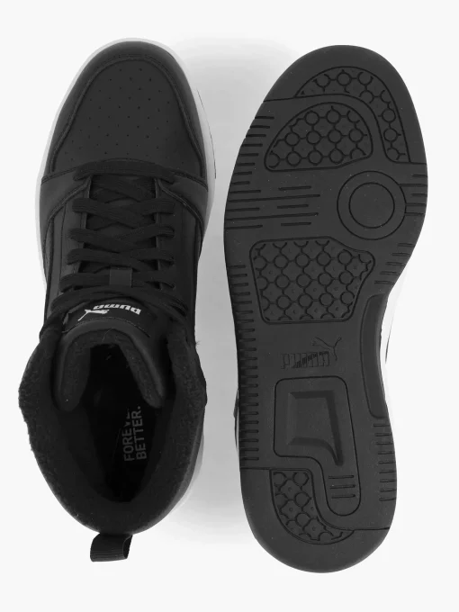 Zwarte Puma Rebound V6 Mid Wtr Jr
