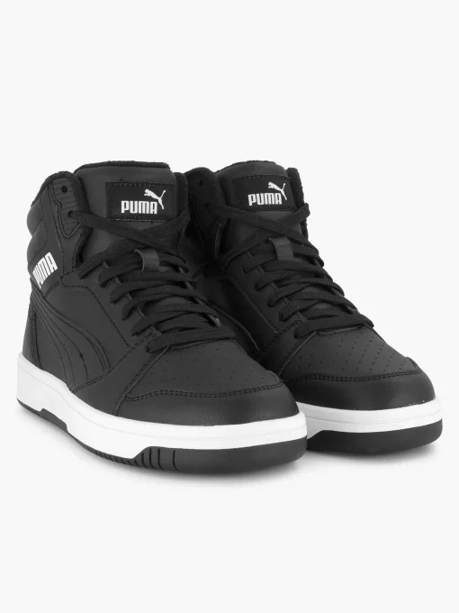 Zwarte Puma Rebound V6 Mid Wtr Jr