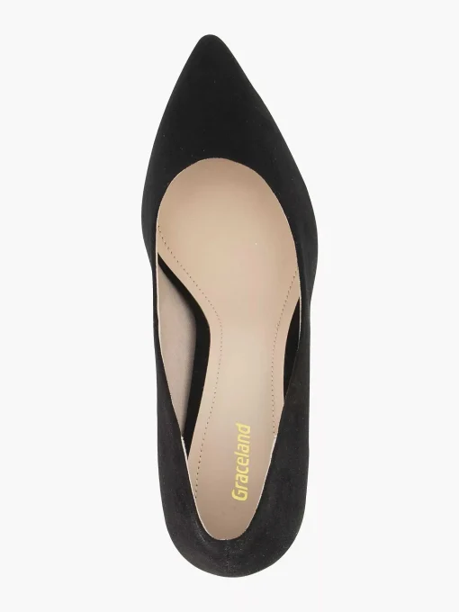 Zwarte Pump Spitse Neus