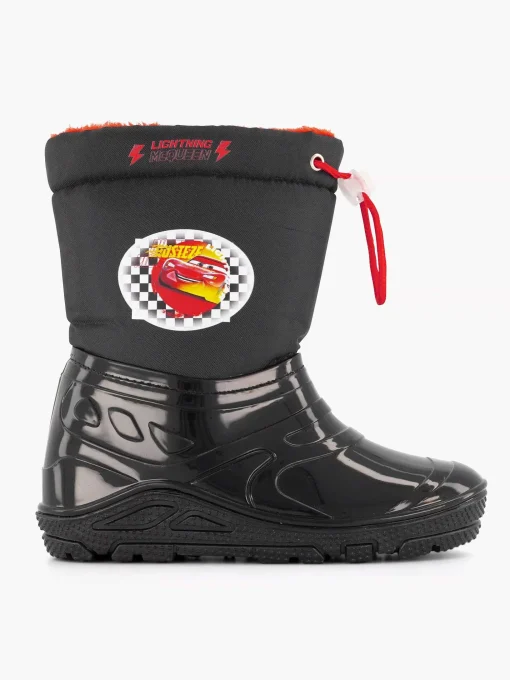 Zwarte Regenlaars Cars Gevoerd