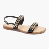 Zwarte Sandaal Sierketting