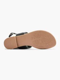 Zwarte Sandaal Sierketting
