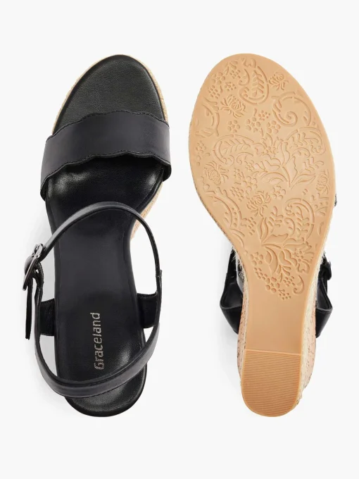 Zwarte Sandalette