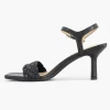 Zwarte Sandalette Gevlochten