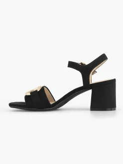 Zwarte Sandalette Sierketting