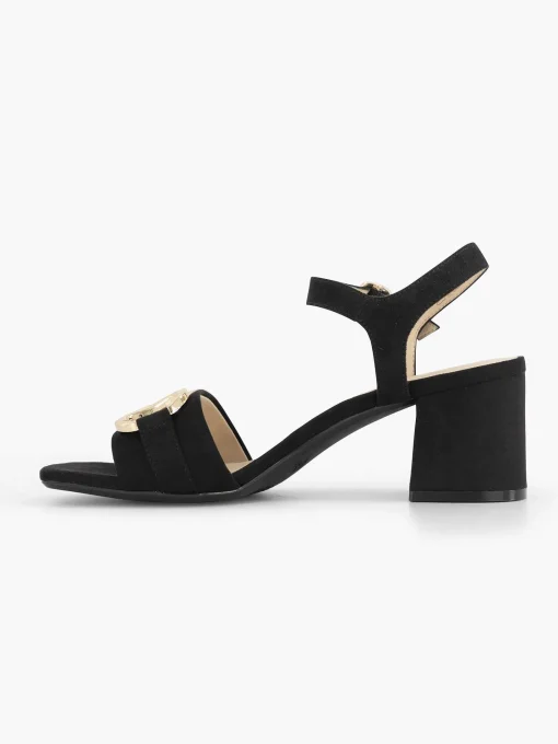 Zwarte Sandalette Sierketting