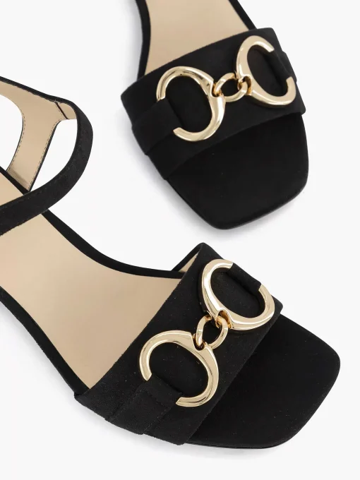 Zwarte Sandalette Sierketting