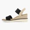 Zwarte Sandalette Sleehak